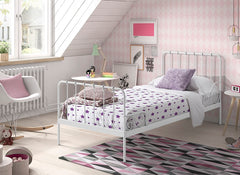 Alice White Metal Bedroom