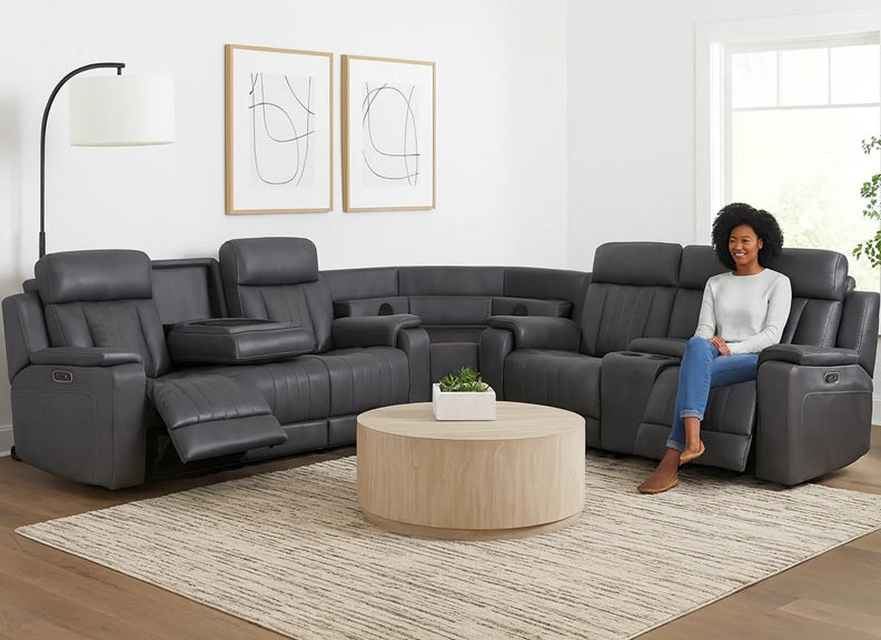 Angelo Grey Sectional - room - 1