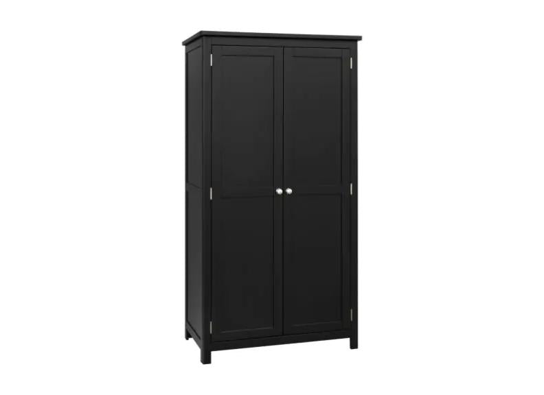 Apollo Black Two Door Wardrobe