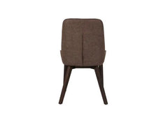 Axton Brown Fabric Chair - rear