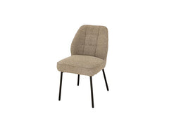 Banbury Mocha Fabric Dining Chair – Fabric Dining Chair With Soft Textured Upholstery