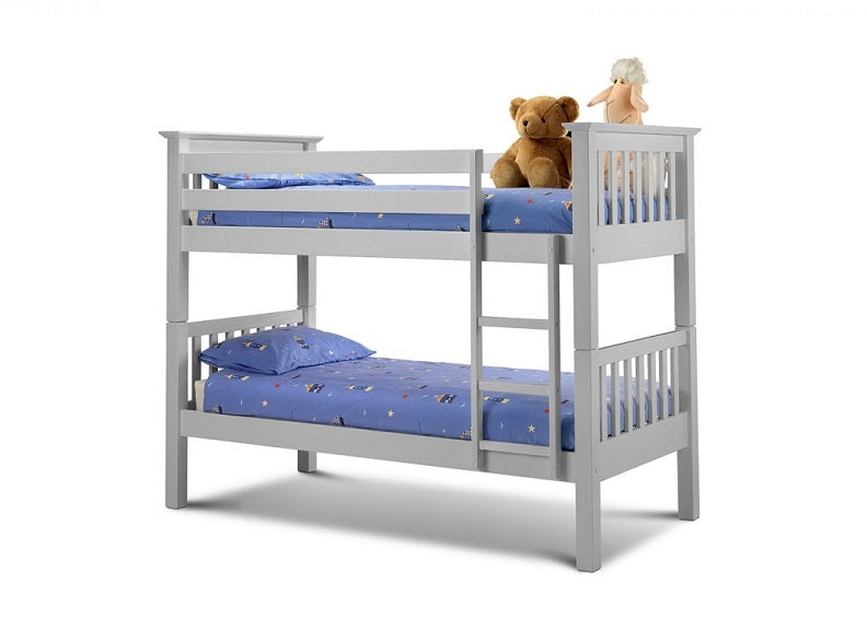 Barcelona Dove Grey Bunk Bed