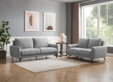 Barnaby 3+2 Fixed Sofas - In Oatmeal OR Grey Fabric Colours