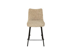 Bedford Fabric Dining Stool – Chenille Fabric Bar Chair With An Oatmeal Colour