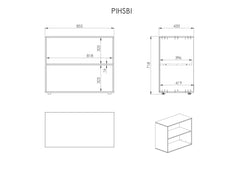 Pino Mid-Sleeper Bookcase