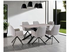 Camilla Grey Table W/Harley Chairs - room