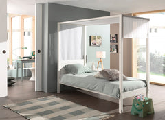 Pino Small Canopy Bed - with cover