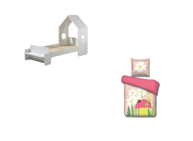 Casami Single House Bed & Spring Duvet Set