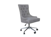 Winged Grey Fabric Office Chair - 1