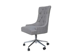 Winged Grey Fabric Office Chair - 2