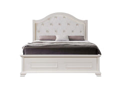 Charlotte Bed Frame – Contemporary Bed with Curved Fabric Headboard in an Elegant Finish