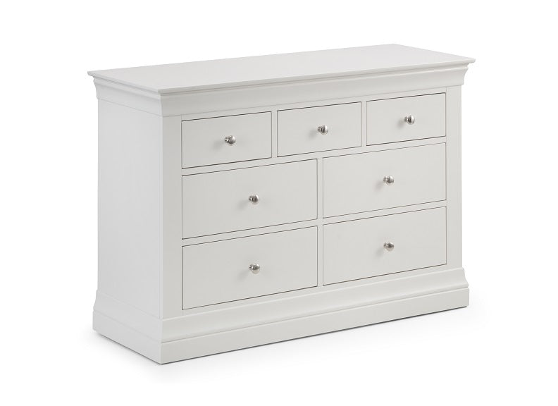 Clermont White 3+4 Chest Of Drawers - 1