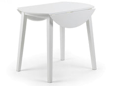 Coast Dropleaf White Table - closed