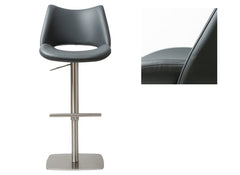 Contour Grey PU Stool - 1