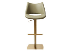 Contour Olive PU Stool - front
