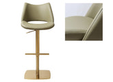 Contour Olive PU Stool - 2