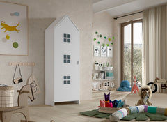 Casami Bruges Satin White Wardrobe - room