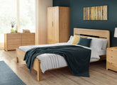 Curve Oak Combination Wardrobe - room