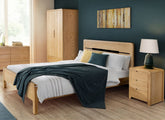 Curve Oak Bedroom