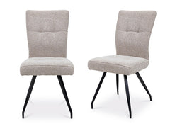 Daisy Fabric Dining Chair – Natural Fabric Dining Chair