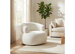 Daisy White Accent Chair - room