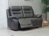 Dane Hunter Green Fabric 2RR Manual Recliner Sofa – Luxury Reclining Fabric Sofa
