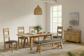 Delaney Oak Dining Bench W/PU Cushion