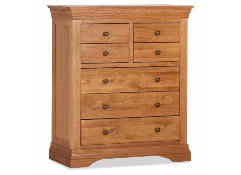 Delta Oak 4+3 Chest