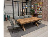 Doda 2.1 m Dining Table With Alfie Dining Chairs