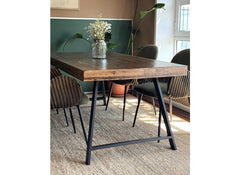 Doda 1.8 m Fixed Rectangular Dining Table W/Gabriel Dining Chairs