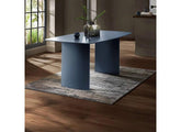Element Coloured Glass Dining Tables – Coloured Glass Top In Cream Or Blue (Pre-Order Only)