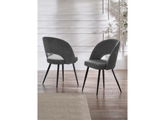 Ella Grey Chairs - room