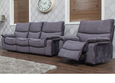 Emilio Grey Fabric RR+3RR Sofas - 2