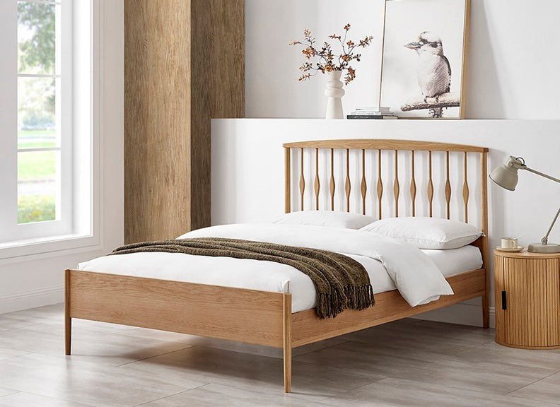 Juno Oak Bed - room