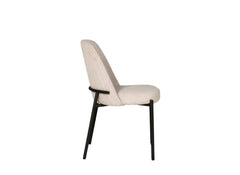 Field Natural Boucle Chair - side