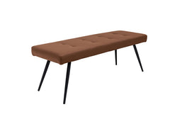 Fontana Brown Faux Leather Bench