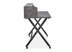 Fredrik Grey Marble Desk - side