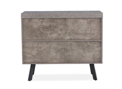Fredrik Grey Two Door Small Sideboard - rear