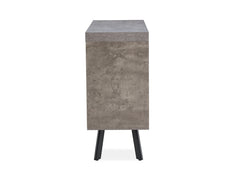 Fredrik Grey Two Door Small Sideboard - side