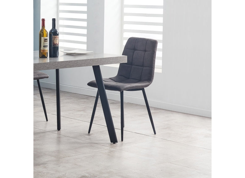Fredrik Charcoal Chair - room