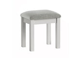 Burgundy Bedroom Stool – Cool Grey Lacquered Dressing Stool