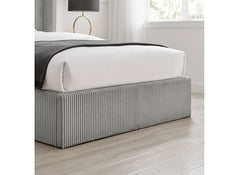 Gemini Grey Fabric Bed - foot