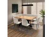 Hampton Oak Table W/Davis Chairs, Westin Bench