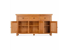 Oscar Three Door Sideboard - open