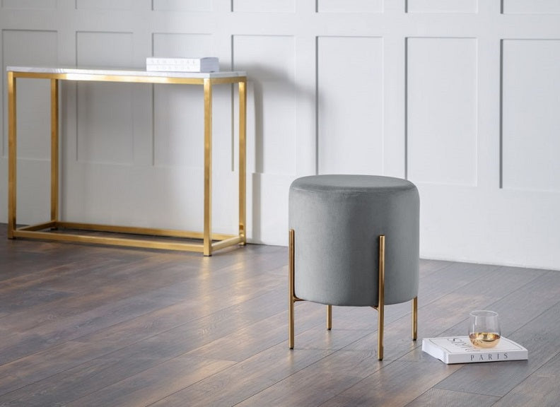 Harrogate Grey Stool - room