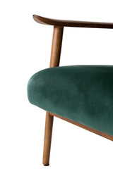 Heath Accent Chairs – With Velvet Upholstery – Taupe or Green | Luxurious Modern Style