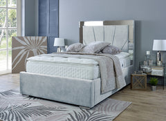 Horizon Naples Fabric Bed - silver