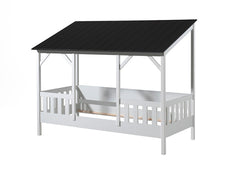 House Bed With Black Roof - no drawer