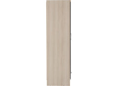 Nevada Grey Two Door Mirrored Wardrobe - side