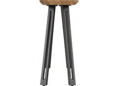 Quebec Oak Effect Console Table - side